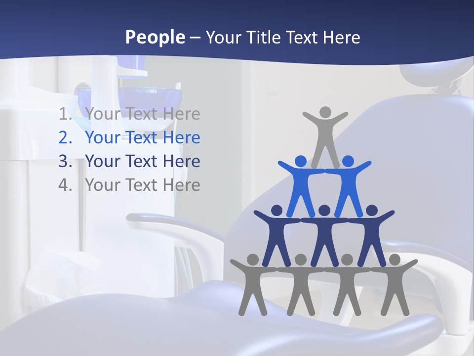 A Blue Chair In A Dentist's Office PowerPoint Template