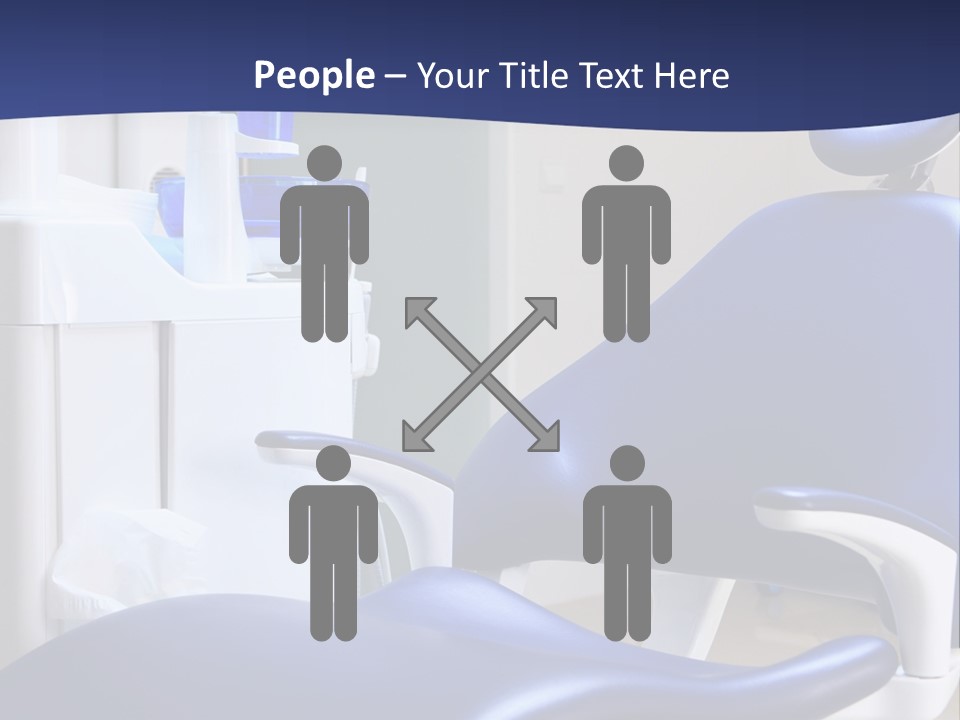 A Blue Chair In A Dentist's Office PowerPoint Template