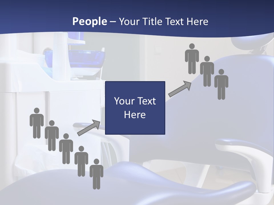 A Blue Chair In A Dentist's Office PowerPoint Template