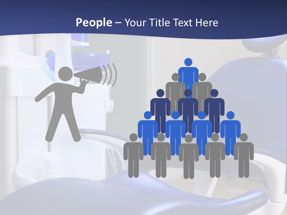 A Blue Chair In A Dentist's Office PowerPoint Template