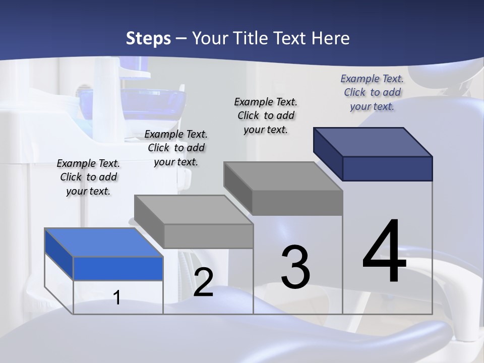 A Blue Chair In A Dentist's Office PowerPoint Template