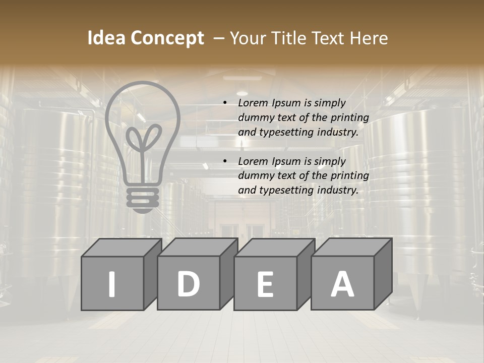 Gironde Container Food PowerPoint Template
