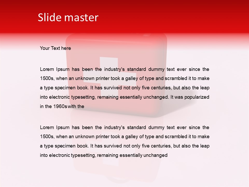 Pink Symbol Internet PowerPoint Template