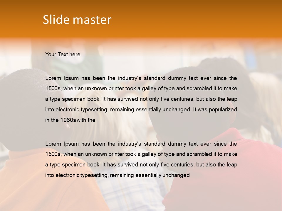 Boys Teacher Elementary PowerPoint Template