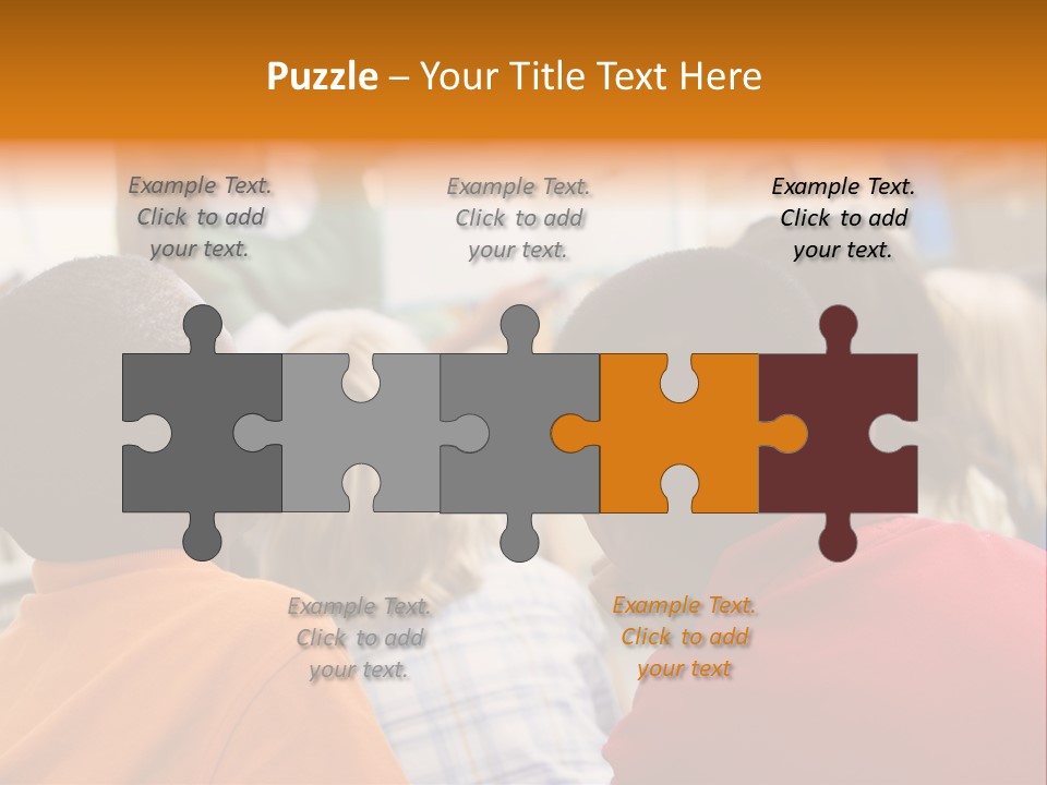 Boys Teacher Elementary PowerPoint Template