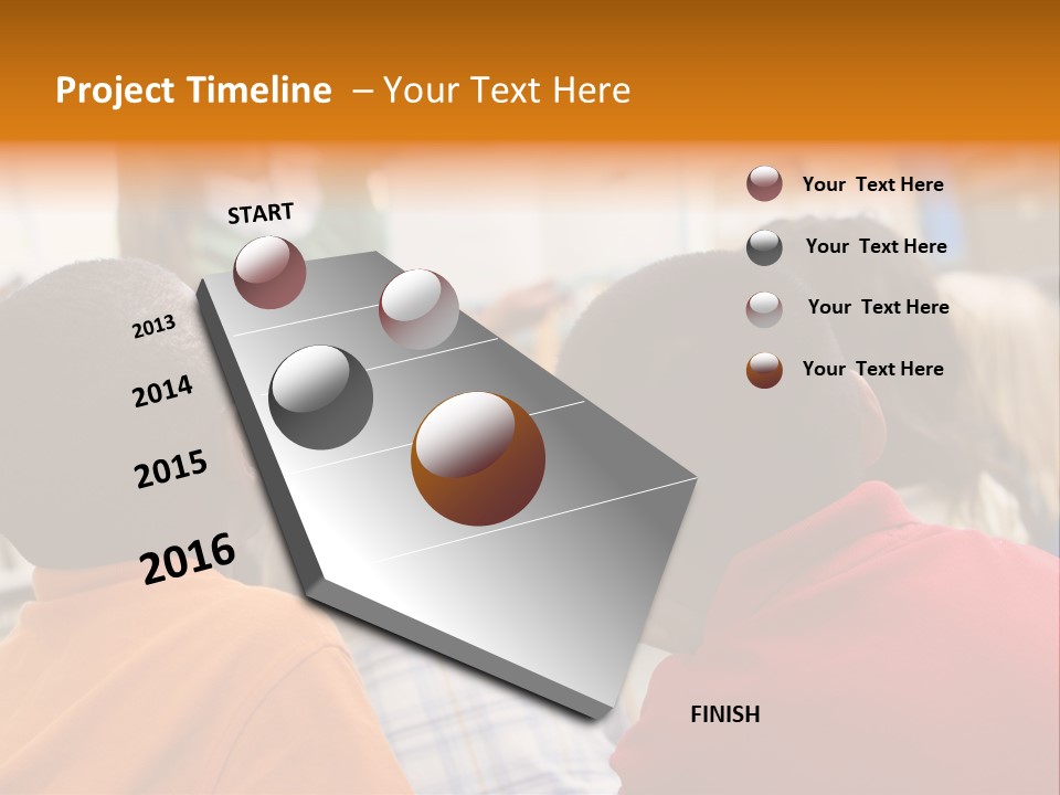 Boys Teacher Elementary PowerPoint Template