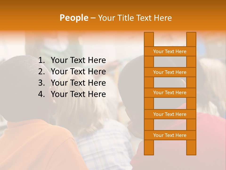 Boys Teacher Elementary PowerPoint Template