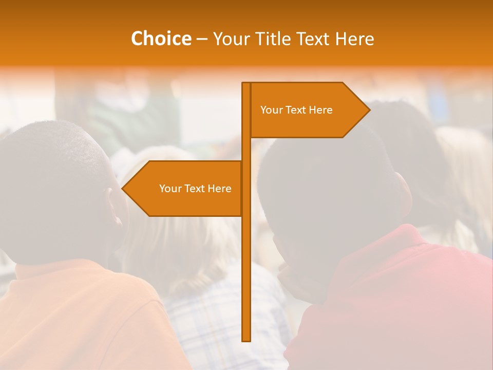 Boys Teacher Elementary PowerPoint Template