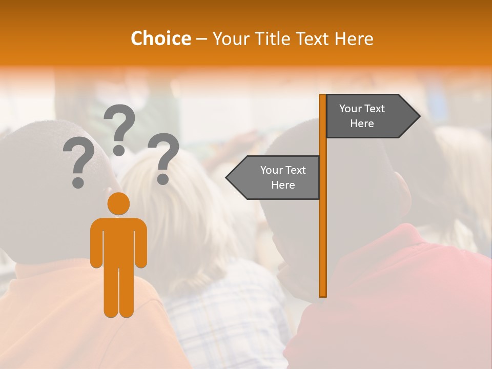 Boys Teacher Elementary PowerPoint Template