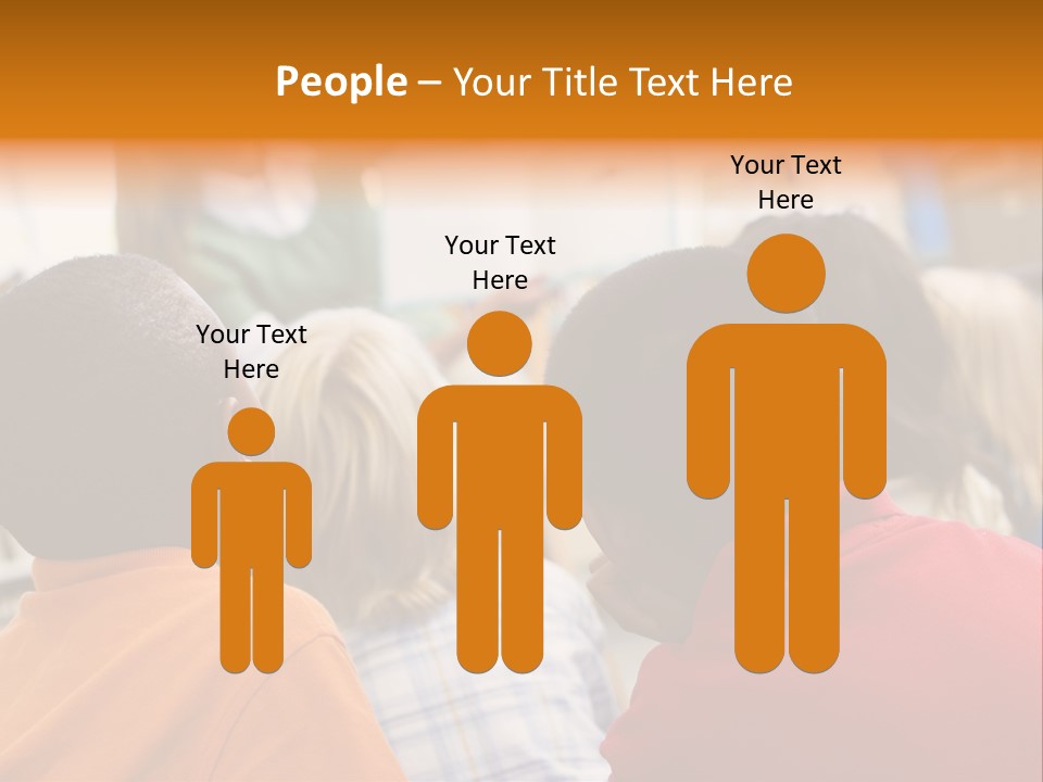 Boys Teacher Elementary PowerPoint Template