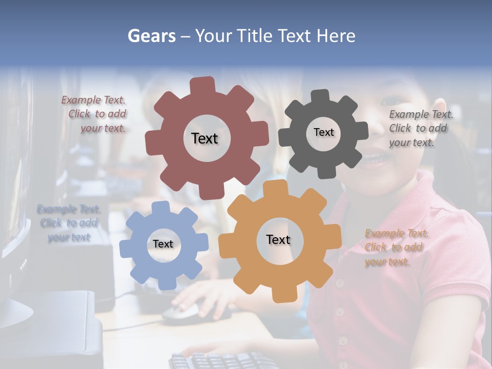 Background Camera Chinese PowerPoint Template