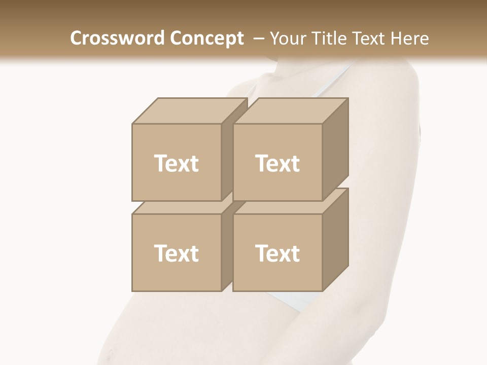 A Pregnant Woman Is Holding Her Stomach PowerPoint Template