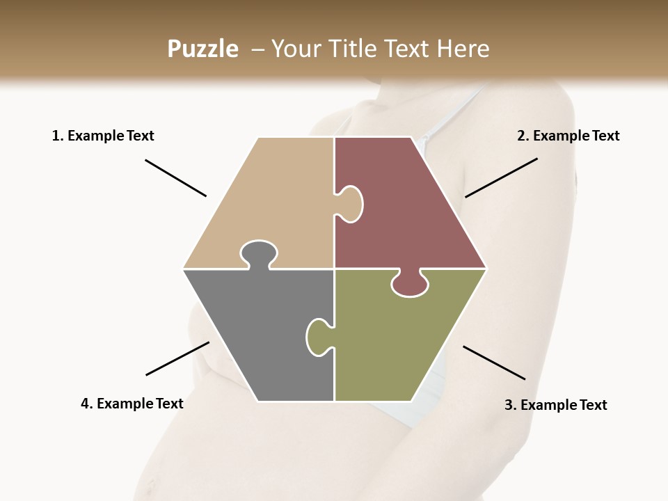 A Pregnant Woman Is Holding Her Stomach PowerPoint Template