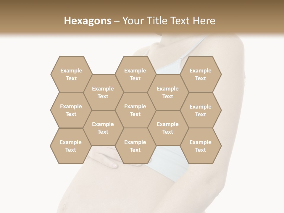 A Pregnant Woman Is Holding Her Stomach PowerPoint Template