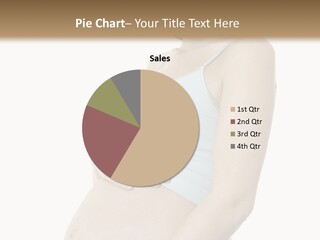 A Pregnant Woman Is Holding Her Stomach PowerPoint Template