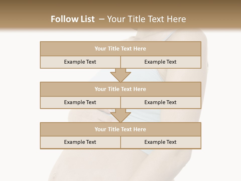 A Pregnant Woman Is Holding Her Stomach PowerPoint Template
