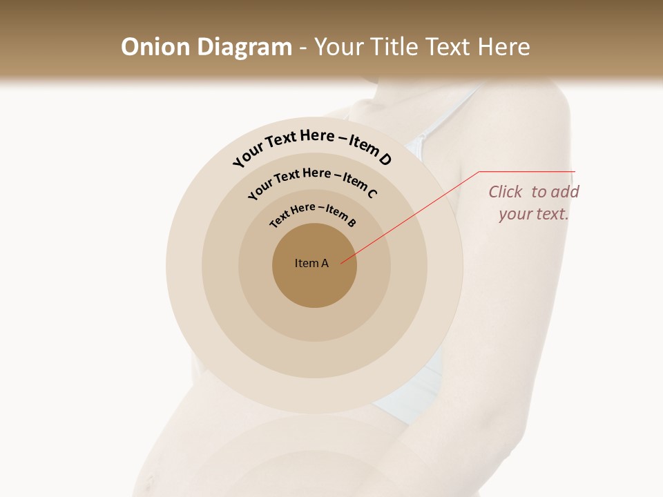 A Pregnant Woman Is Holding Her Stomach PowerPoint Template