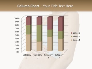 A Pregnant Woman Is Holding Her Stomach PowerPoint Template