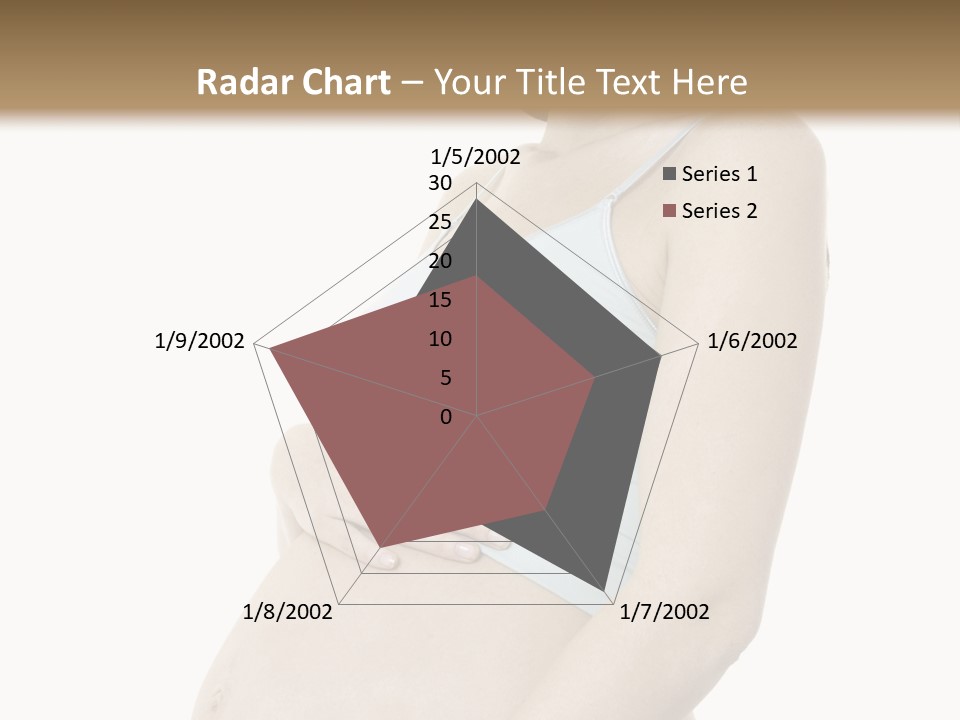 A Pregnant Woman Is Holding Her Stomach PowerPoint Template