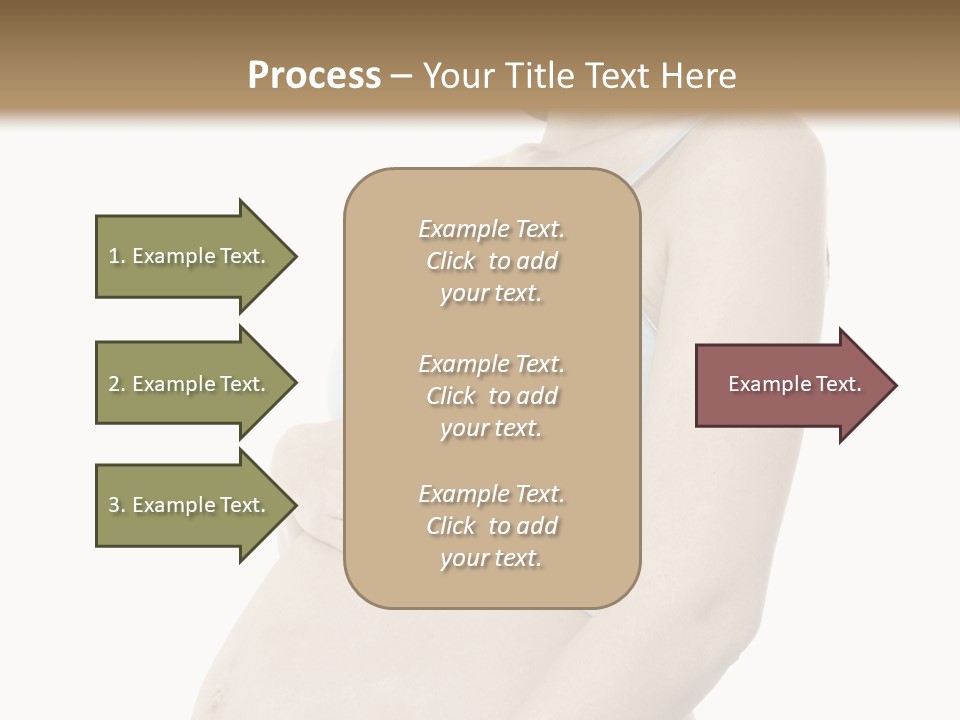 A Pregnant Woman Is Holding Her Stomach PowerPoint Template