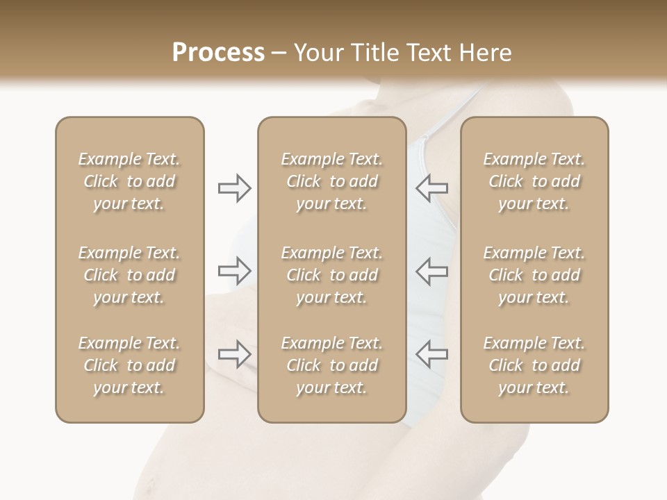 A Pregnant Woman Is Holding Her Stomach PowerPoint Template