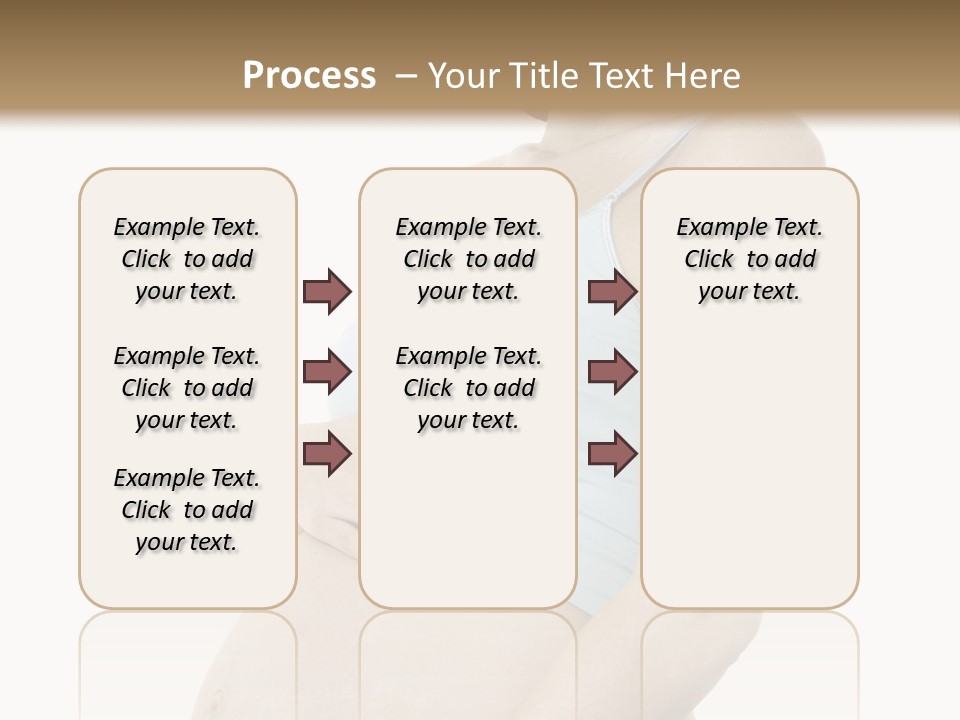 A Pregnant Woman Is Holding Her Stomach PowerPoint Template