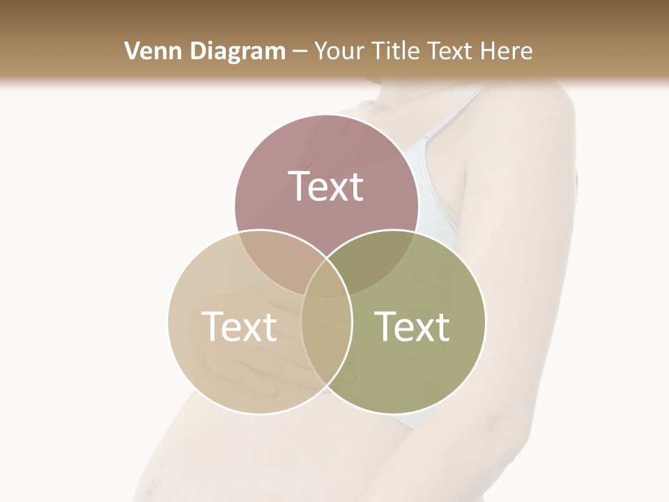 A Pregnant Woman Is Holding Her Stomach PowerPoint Template