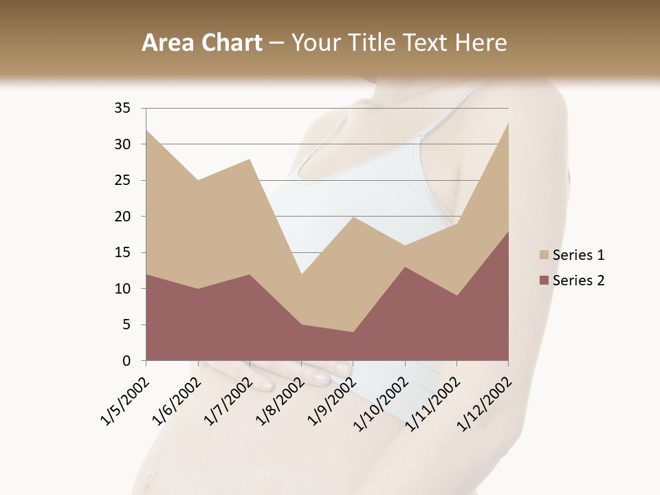 A Pregnant Woman Is Holding Her Stomach PowerPoint Template