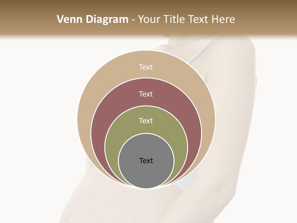 A Pregnant Woman Is Holding Her Stomach PowerPoint Template