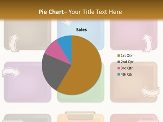 A Set Of Different Colored Folders With Arrows On Them PowerPoint Template