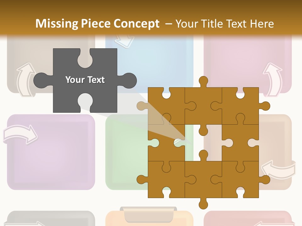 A Set Of Different Colored Folders With Arrows On Them PowerPoint Template