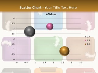 A Set Of Different Colored Folders With Arrows On Them PowerPoint Template