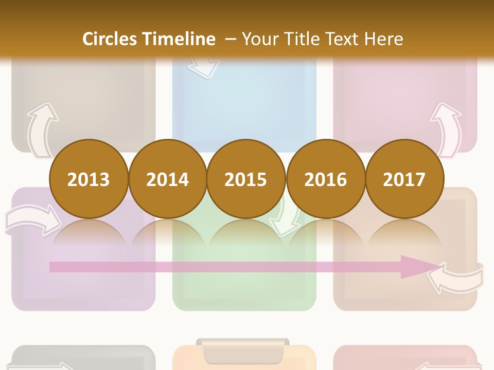 A Set Of Different Colored Folders With Arrows On Them PowerPoint Template