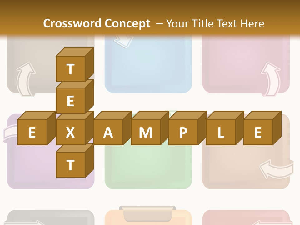 A Set Of Different Colored Folders With Arrows On Them PowerPoint Template