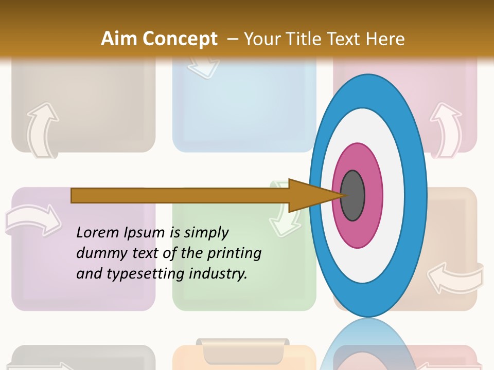 A Set Of Different Colored Folders With Arrows On Them PowerPoint Template