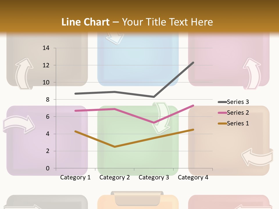 A Set Of Different Colored Folders With Arrows On Them PowerPoint Template