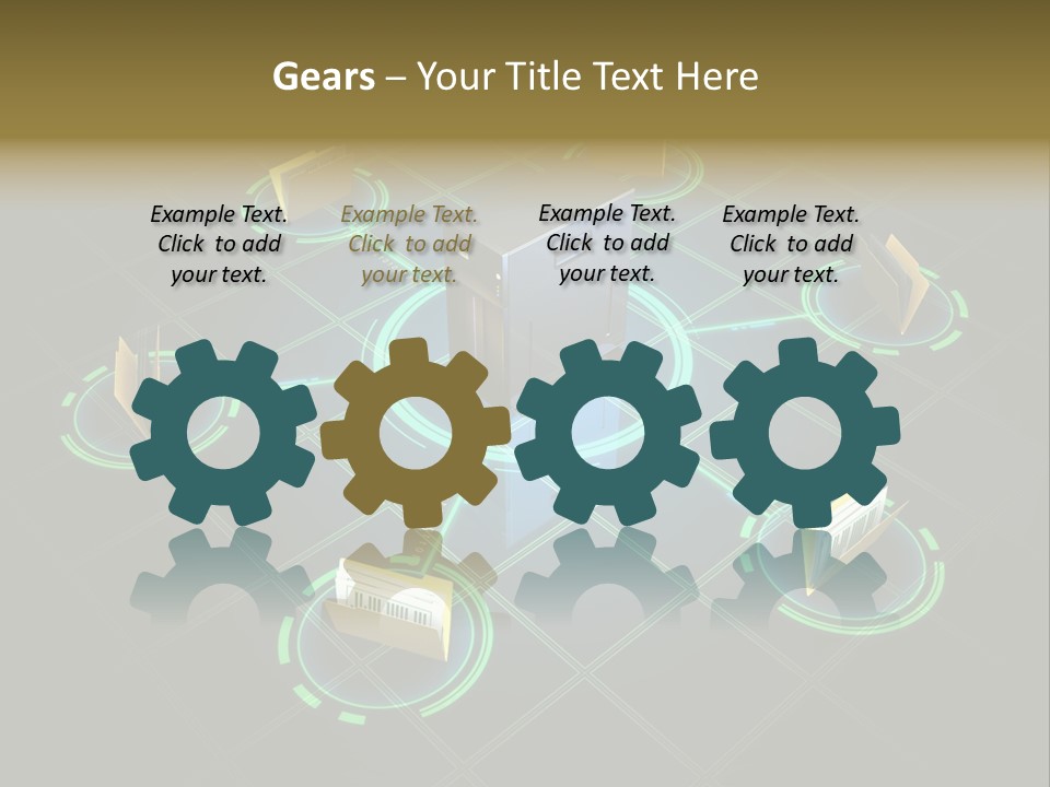 Yellow Hosting Page PowerPoint Template