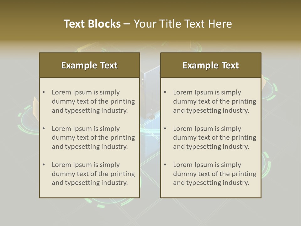 Yellow Hosting Page PowerPoint Template