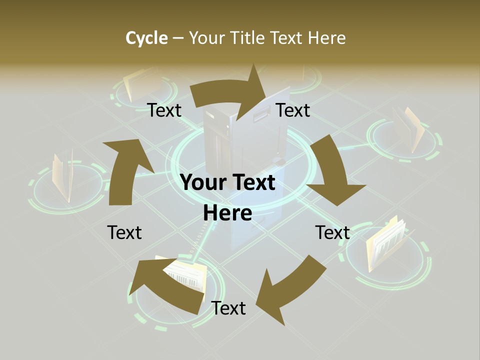 Yellow Hosting Page PowerPoint Template