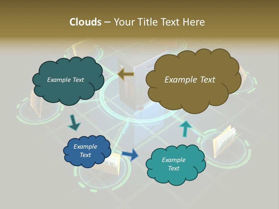 Yellow Hosting Page PowerPoint Template