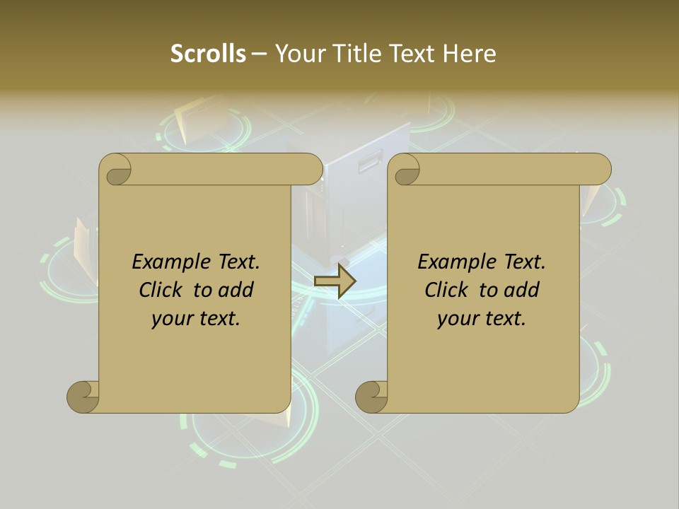 Yellow Hosting Page PowerPoint Template