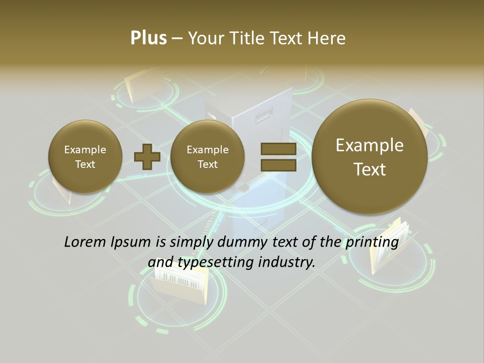 Yellow Hosting Page PowerPoint Template