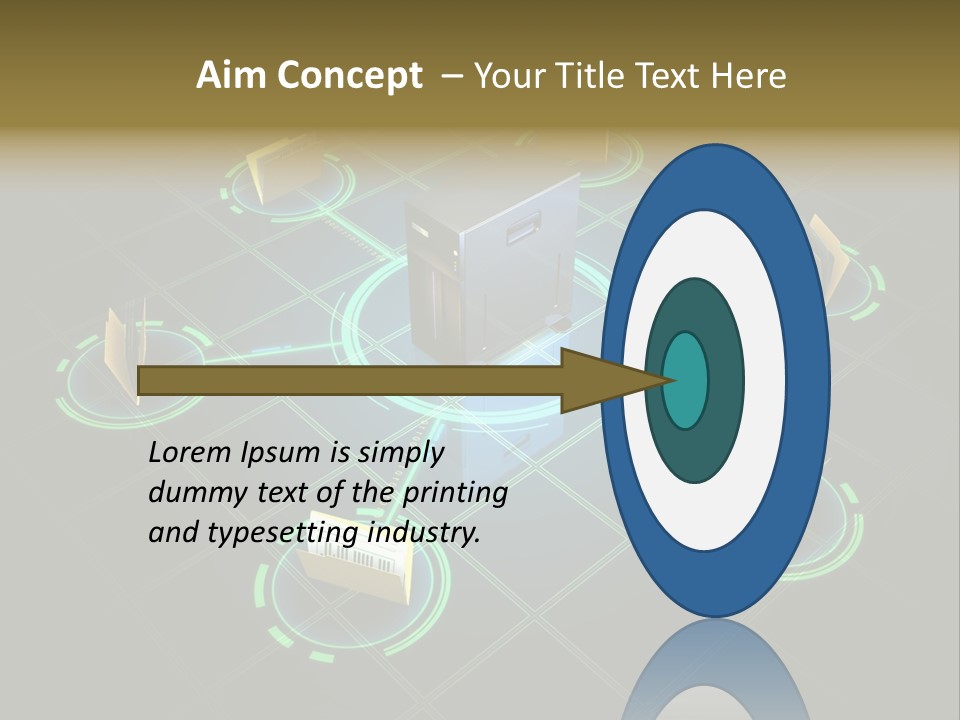 Yellow Hosting Page PowerPoint Template