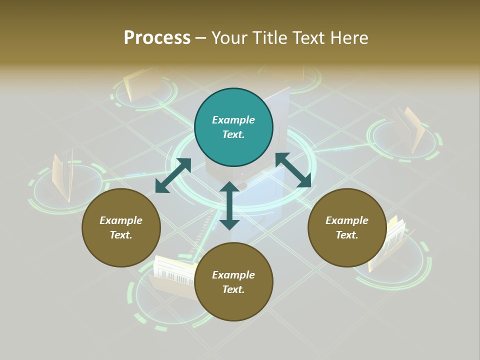 Yellow Hosting Page PowerPoint Template