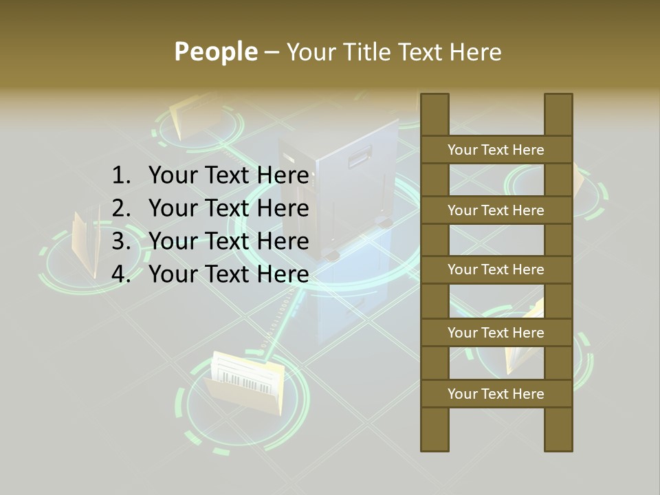 Yellow Hosting Page PowerPoint Template