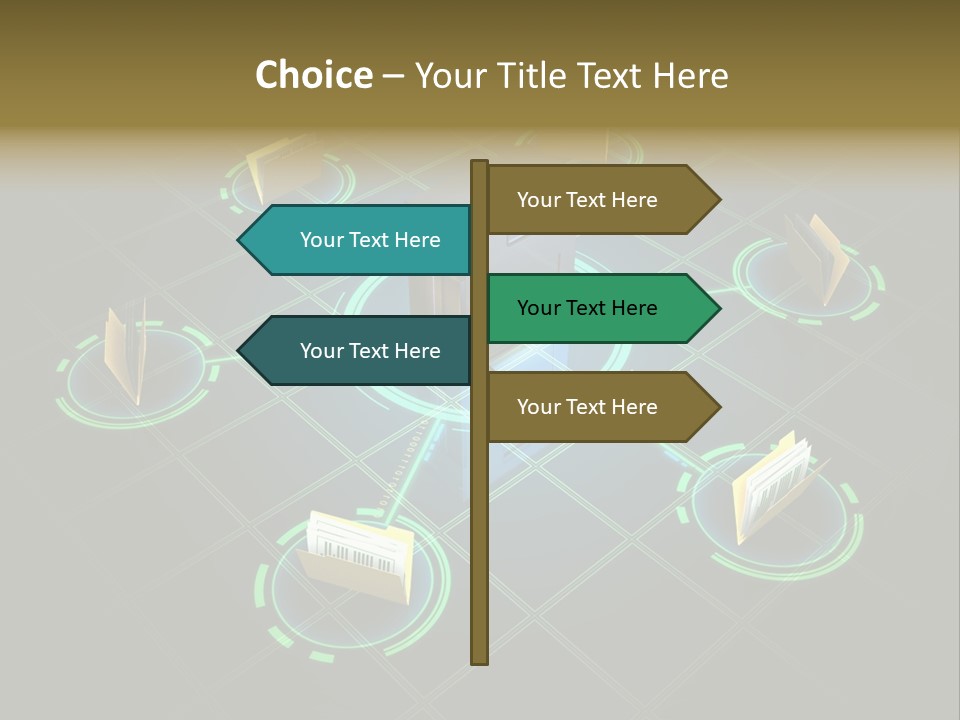 Yellow Hosting Page PowerPoint Template