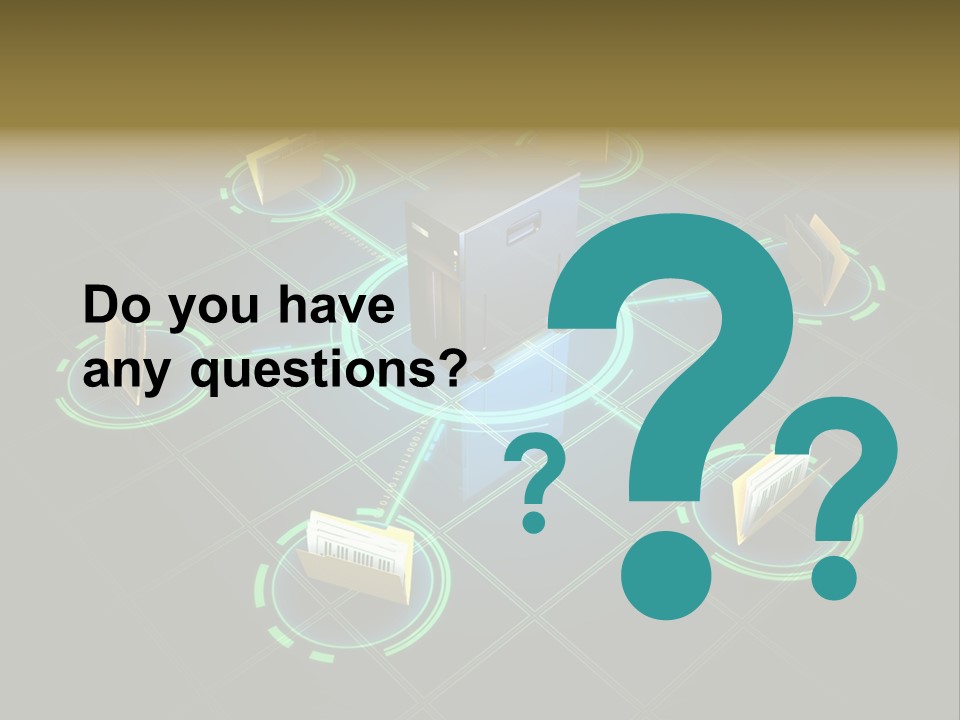 Yellow Hosting Page PowerPoint Template