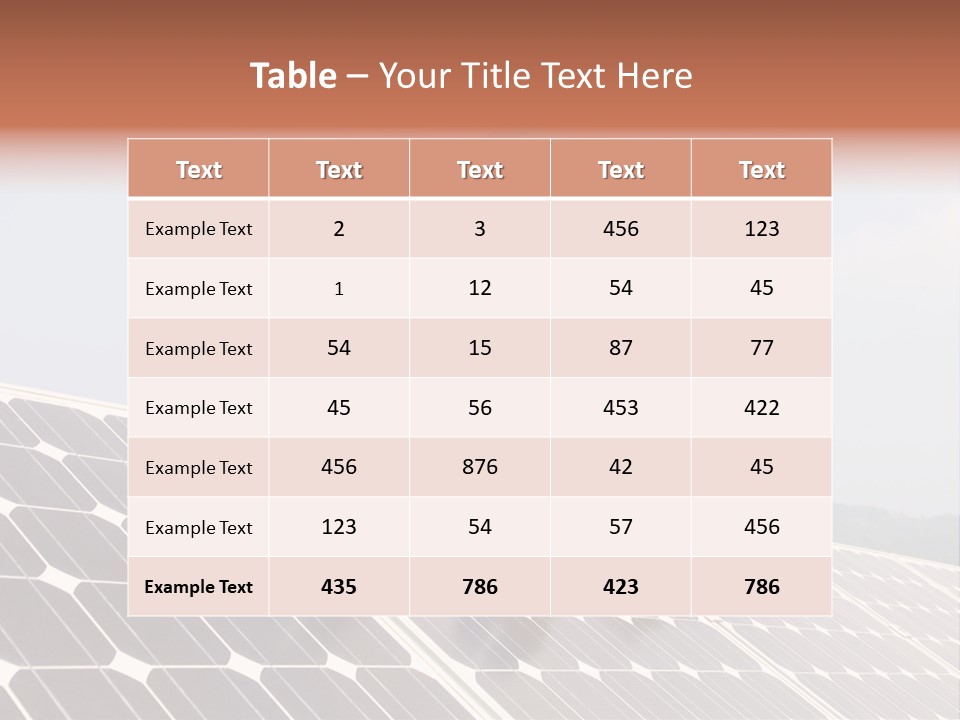 Two Men In Hard Hats Looking At A Solar Panel PowerPoint Template