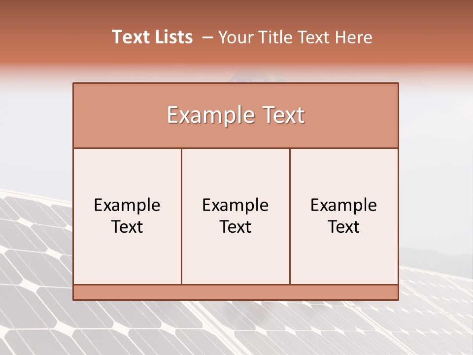Two Men In Hard Hats Looking At A Solar Panel PowerPoint Template