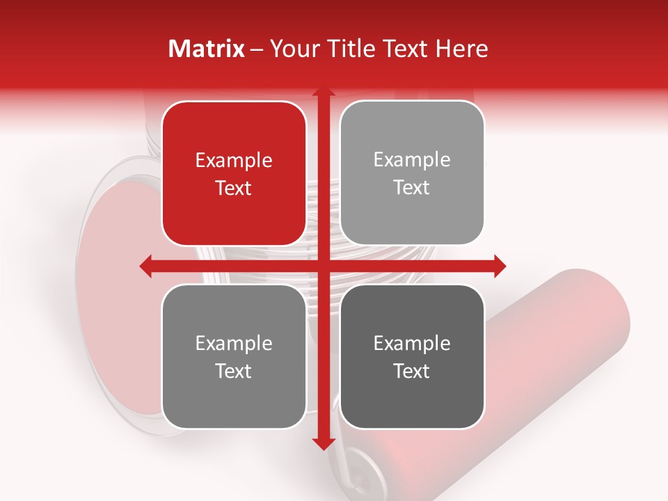 A Red Paint Can With A Brush On Top Of It PowerPoint Template